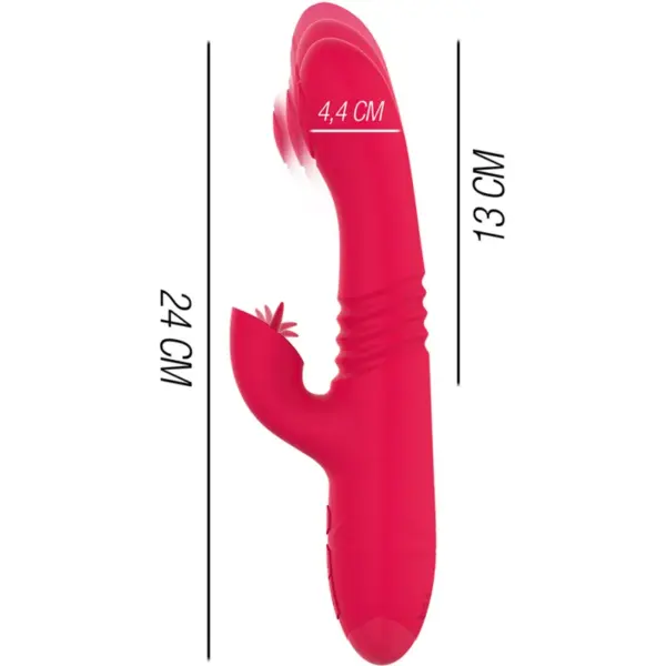 INTENSE - Vibrador multifunción recargable con lengua roja - Imagen 4