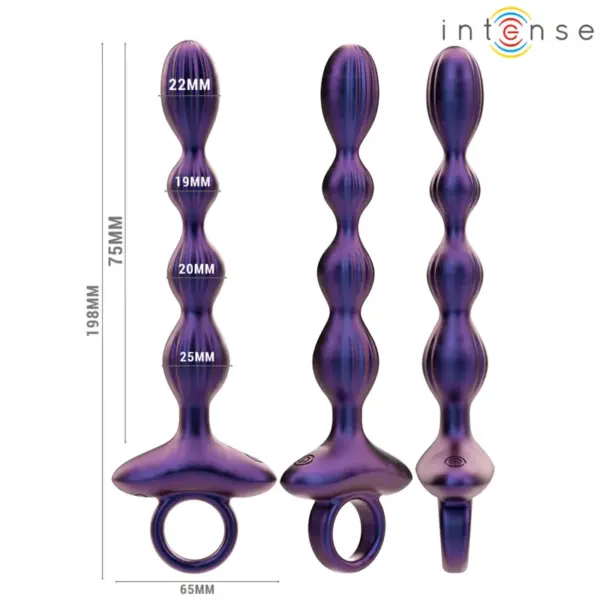 INTENSE - Plug Anal Vibrador Jackie con Control Remoto - Imagen 2