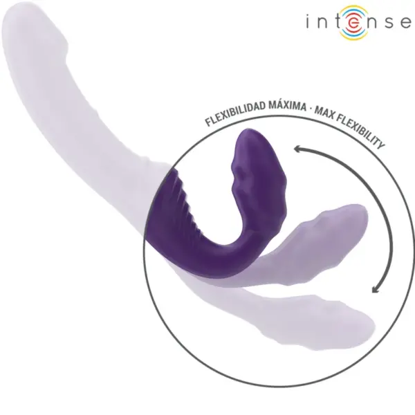 INTENSE - Vibrador Doble 20 cm Violeta Control Remoto - Imagen 5