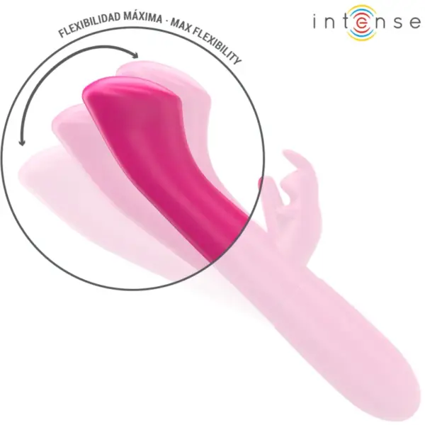 INTENSE - Vibrador Rabbit Julieta 18,6 cm con 10 Modos de Vibración Rosa - Imagen 4