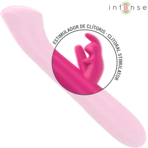 INTENSE - Vibrador Rabbit Julieta 18,6 cm con 10 Modos de Vibración Rosa - Imagen 5