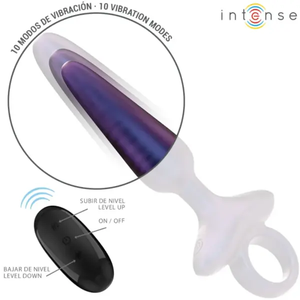 INTENSE - Marlon Plug Anal Vibrador Modelo 4 Control Remoto - Imagen 3