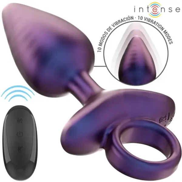 INTENSE - Plug Anal Vibrador Michael Modelo 2 con Control Remoto