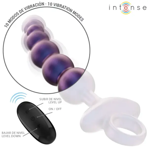 INTENSE - Plug Anal Vibrador TITO con Control Remoto - Imagen 3