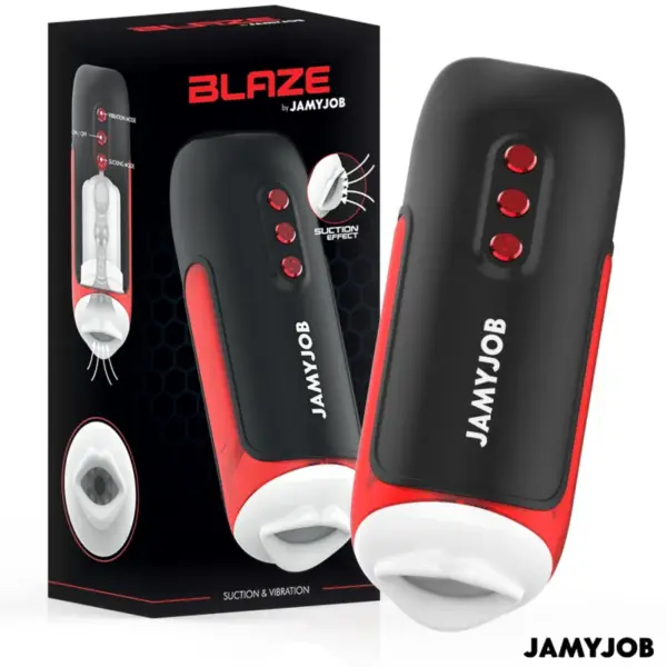 JAMYJOB - Blaze Masturbador Boca Automático con 5 Modos de Succión y Vibración