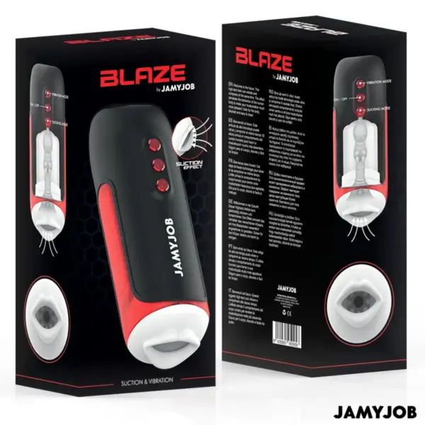 JAMYJOB - Blaze Masturbador Boca Automático con 5 Modos de Succión y Vibración - Imagen 8