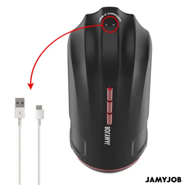 JAMYJOB - Megabite Masturbador Boca Automático con Succión y Vibración - Imagen 7