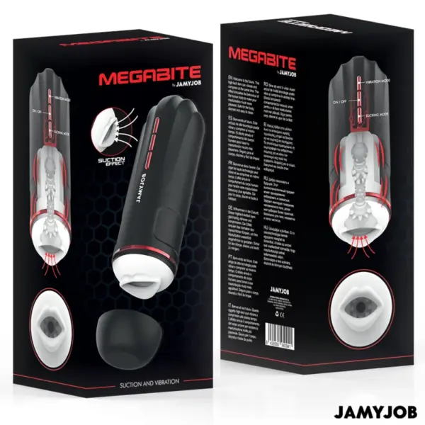 JAMYJOB - Megabite Masturbador Boca Automático con Succión y Vibración - Imagen 8