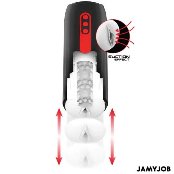 JAMYJOB - Phantom Masturbador Vagina Automático con 5 Modos de Succión y Empuje - Imagen 3