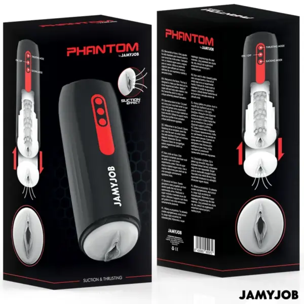 JAMYJOB - Phantom Masturbador Vagina Automático con 5 Modos de Succión y Empuje - Imagen 8