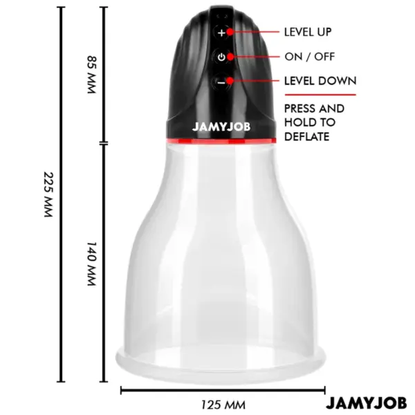 JAMYJOB - XPAND LITE Bomba Automática de Testículos 3 Niveles de Succión Gris - Imagen 4