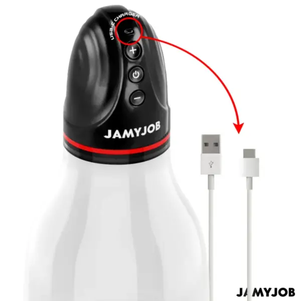 JAMYJOB - XPAND LITE Bomba Automática de Testículos 3 Niveles de Succión Gris - Imagen 5