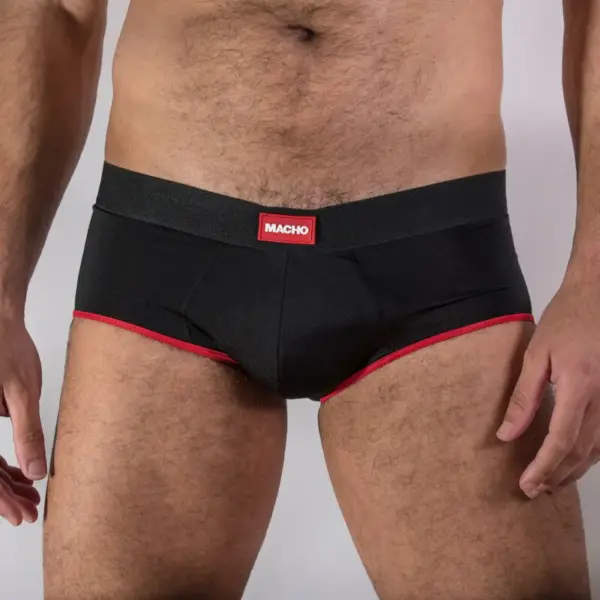 Macho - Calzón Brief Dark Rojo L para el Hombre Moderno