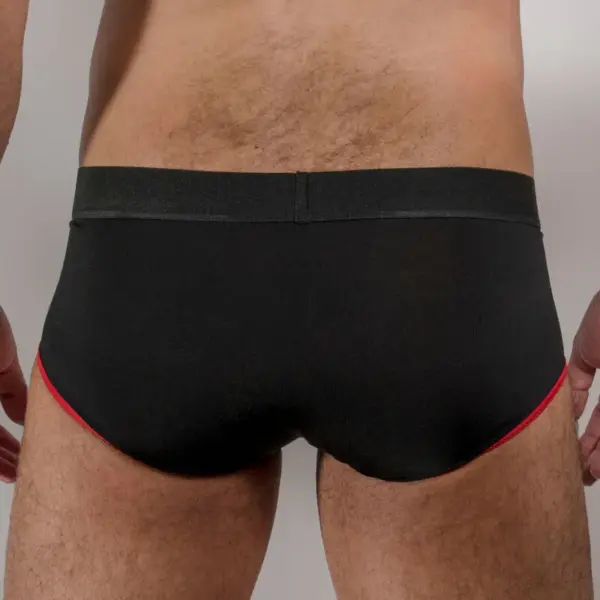 Macho - Calzón Brief Dark Rojo L para el Hombre Moderno - Imagen 3