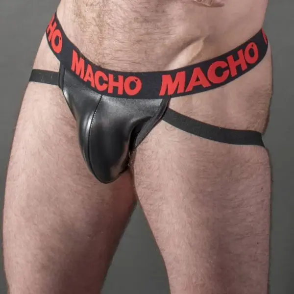 MACHO - MX25RC Jock Cuero Rojo S - Estilo Fetish para Hombres - Imagen 2