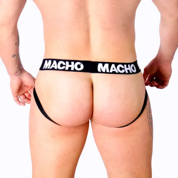 MACHO - MX27GR Jock Cuero Gris Beige L - Estilo Fetish para Él - Imagen 6