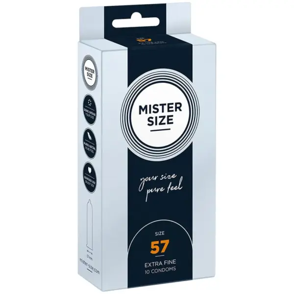 MISTER SIZE - Preservativos Talla L 57 mm para una Experiencia de Placer Única