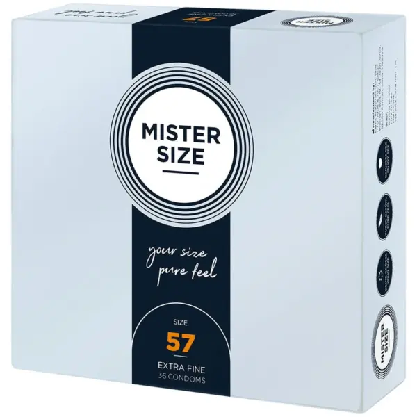 MISTER SIZE - Preservativos Talla L 57 mm (36 unidades) para una experiencia íntima única - Imagen 2