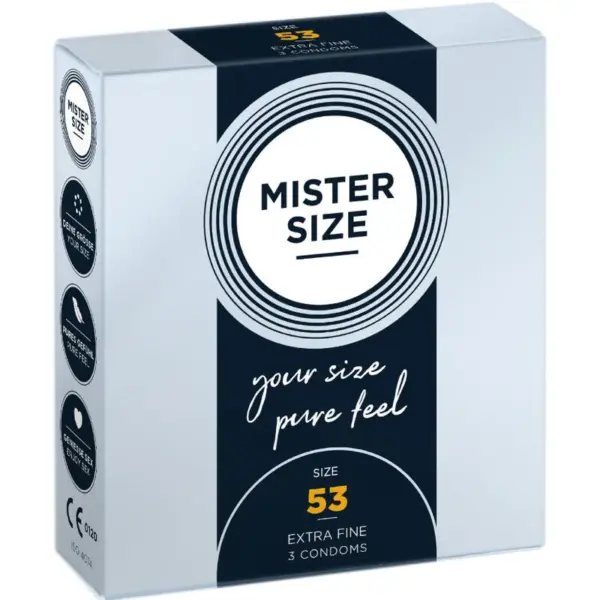 MISTER SIZE - Preservativos talla M 53 mm para una experiencia única