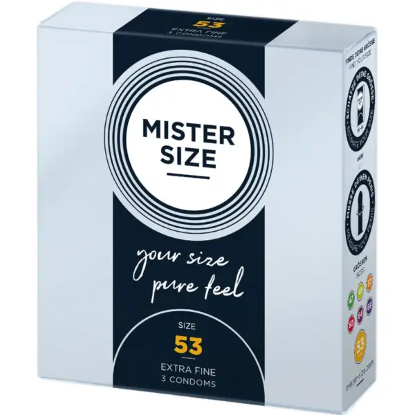 MISTER SIZE - Preservativos talla M 53 mm para una experiencia única - Imagen 2