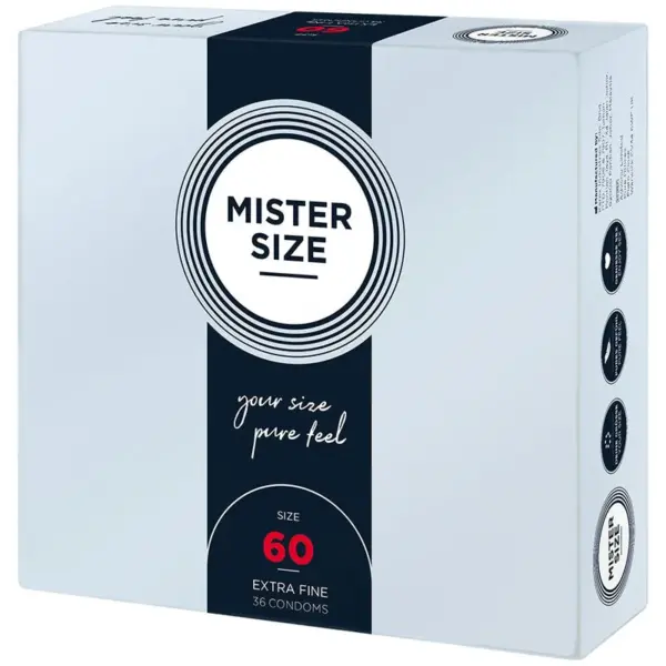 MISTER SIZE - Preservativos Talla XL 60 mm para una experiencia confortable - Imagen 2