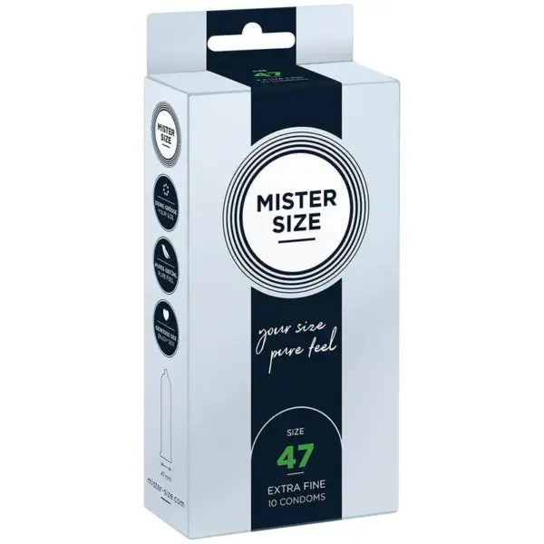 MISTER SIZE - Preservativos Talla XS 47 mm para una Experiencia Sensacional