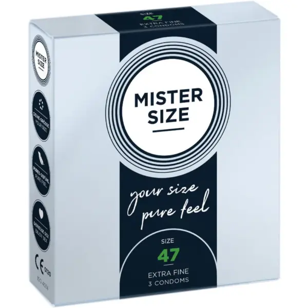 MISTER SIZE - Preservativos Talla XS 47 mm para Sensaciones Únicas