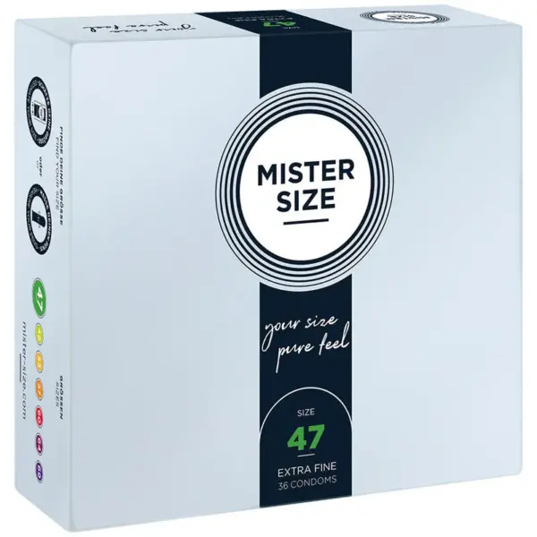 MISTER SIZE - Preservativos Talla XS 47 mm para el Placer Óptimo