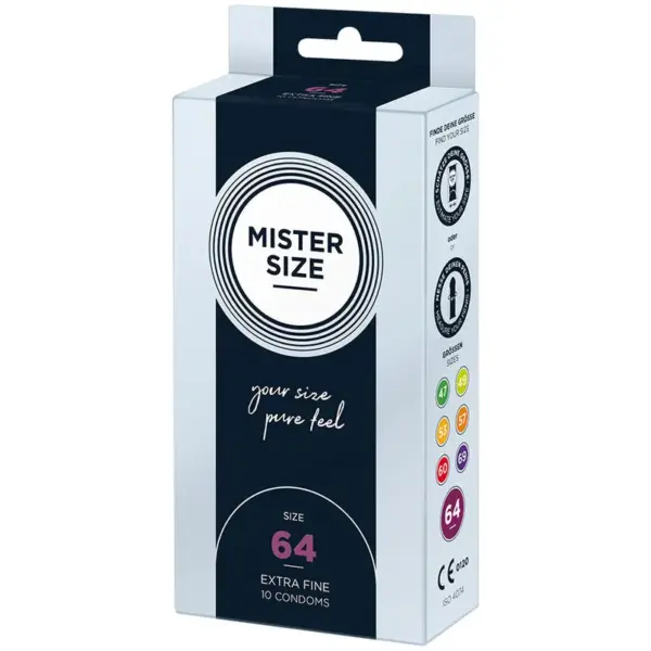 MISTER SIZE - Preservativos Talla XXL 64 mm para Placer Sin Límites - Imagen 2