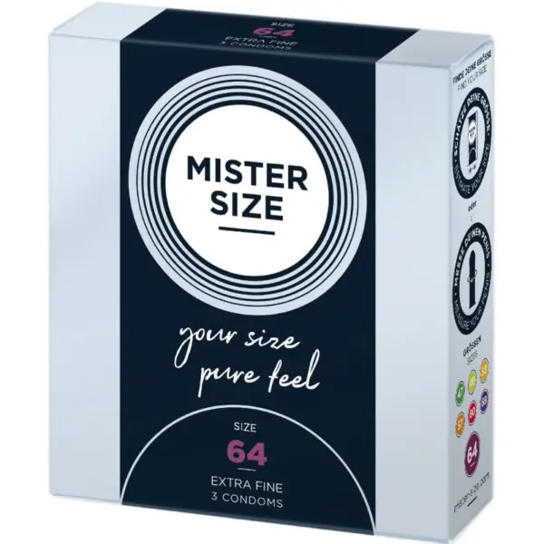 MISTER SIZE - Preservativos Talla XXL 64 mm para el Placer Sin Límites - Imagen 2