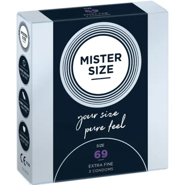 MISTER SIZE - Preservativos Talla XXXL 69 mm para Placer Sin Límites