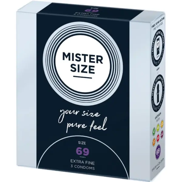 MISTER SIZE - Preservativos Talla XXXL 69 mm para Placer Sin Límites - Imagen 2