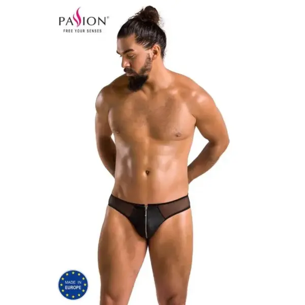 PASSION - Slip Timmy Negro L/XL: Lencería Erótica de Alta Calidad