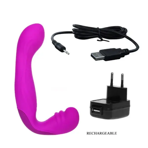 Pretty Love - Arnés ergonómico recargable morado para parejas - Imagen 7