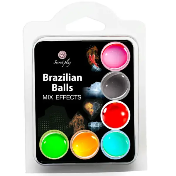 SECRET PLAY SET - 6 Brazilian Balls Mix Efectos para Preliminares Irresistibles