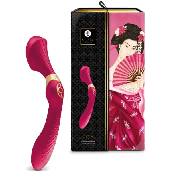 SHUNGA - ZOA Masajeador Íntimo Fucsia: Placer y Delicadeza - Imagen 3