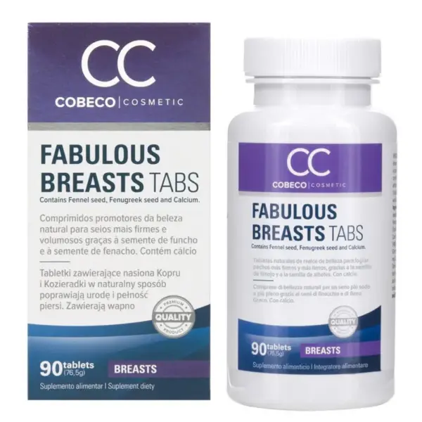 COBECO - Aumentador de Senos CC Fabulous Breasts de 90 Cápsulas