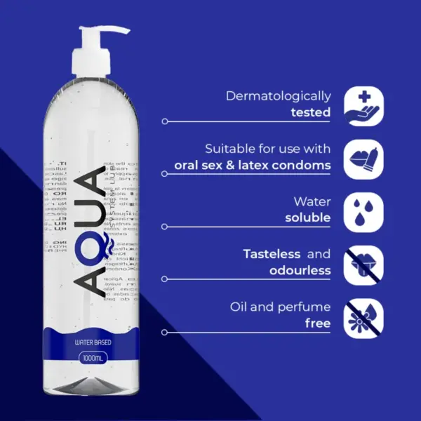 AQUA QUALITY - Lubricante Base de Agua 1000 ML - Imagen 4