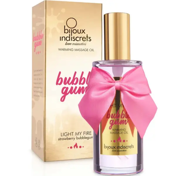 Bijoux Indiscrets - Light My Fire Aceite de Masaje con Efecto Calor y Sabor Chicle - Imagen 2