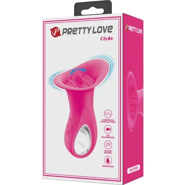 Pretty Love - Vibrador Oral con Licking Rosa - Imagen 10