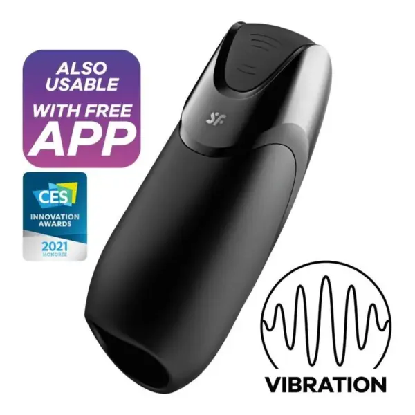 Satisfyer Men Vibration+ Negro - Masturbador con Vibración