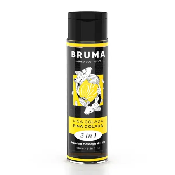 Bruma - Aceite de Masaje Premium Efecto Calor Sabor Piña Colada 3 en 1