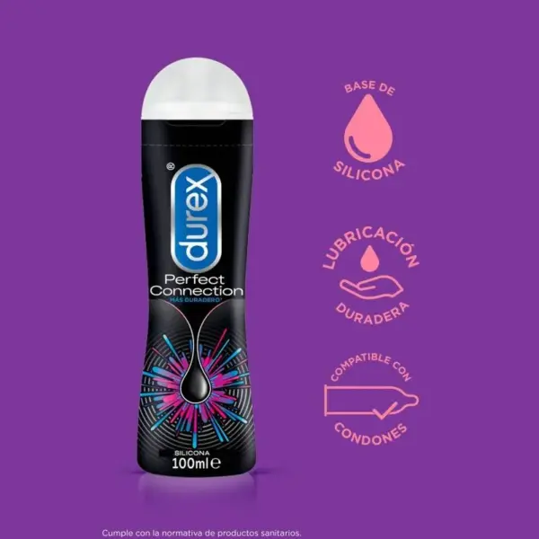 Durex - Lubricante Perfect Connection 100 ML para Placer Duradero - Imagen 2