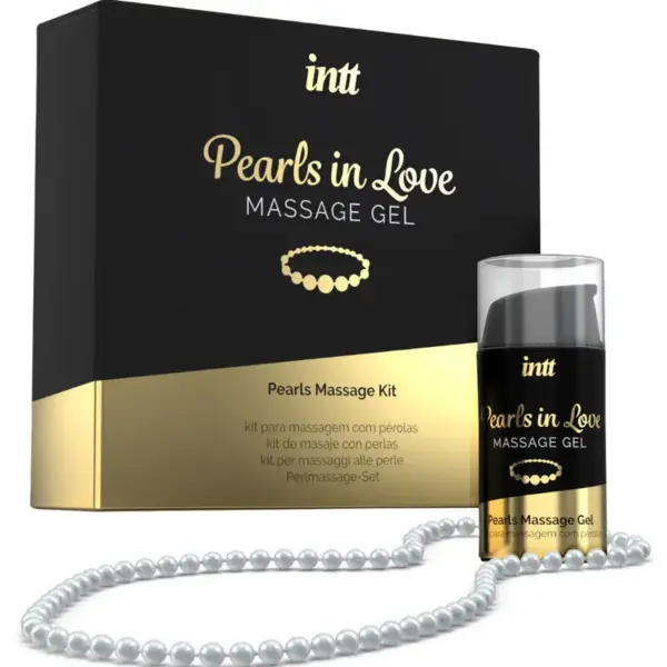 INTT Massage & Oral Sex - Pearls in Love con Collar de Perlas y Gel de Silicona