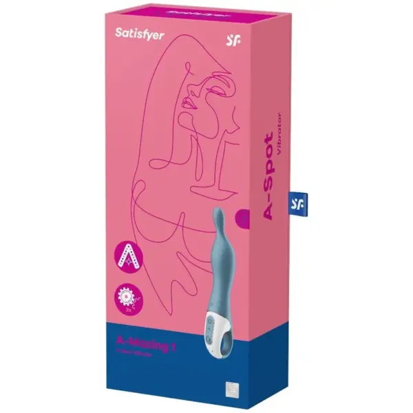 Satisfyer - Vibrador A-Mazing 1 Punto A Azul - Imagen 3