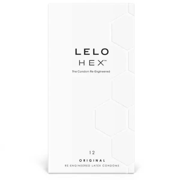 LELO - HEX Preservativo Caja 12 Uds - Sensibilidad y Seguridad Innovadora