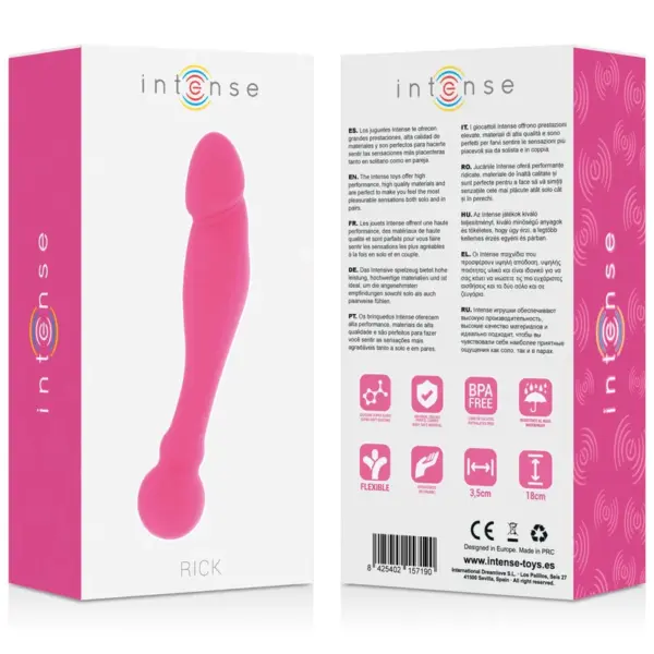 INTENSE - Silicone Rick Dual Rosa - Placer Anal y Vaginal - Imagen 6