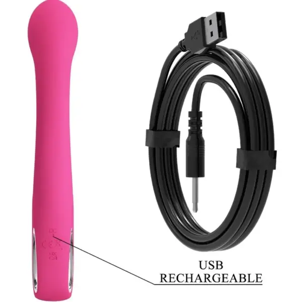 Pretty Love - Vibrador rabbit 12 vibraciones rosa - Imagen 7