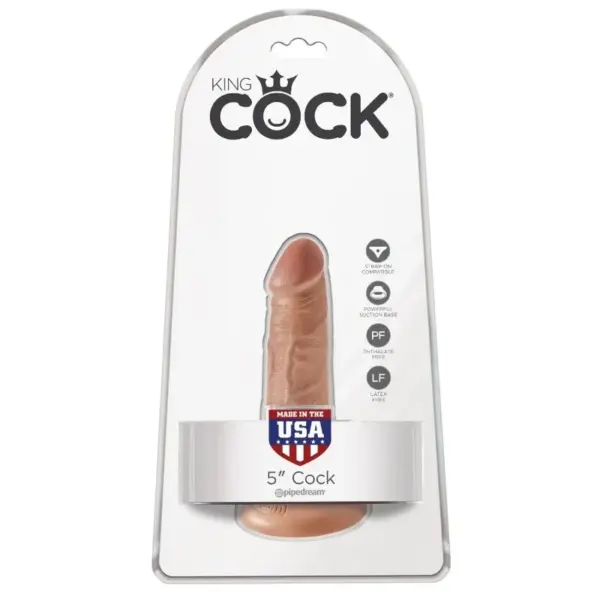 KING COCK - PENE REALISTICO 12 CM CARAMELO - Imagen 6