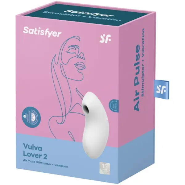 Satisfyer - Vulva Lover 2 Estimulador y Vibrador Blanco - Imagen 4